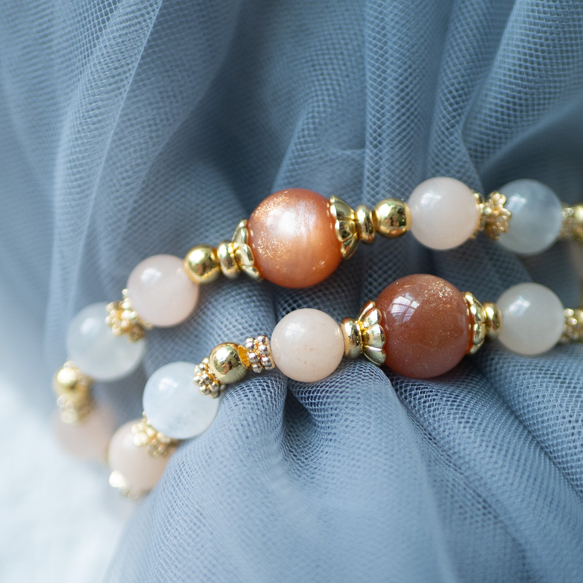 Sunstone-Morganite-Moonstone-Crystal-Bracelet