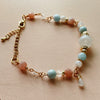 moonstone aquamarine sunstone bracelet dainty BR0017