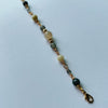 Golden rutile quartz magnesite labradorite beryl gold-plated bracelet BR0018